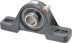 Browning - 5/8" ID, 4-7/8" OAL x 2-7/32" OAH Pillow Block - 1,444 Lb Static Cap, 2,611 Lb Dyn Cap, 3-5/8" Btw Mnt Hole Ctrs, 1-3/16" Base-to-Ctr Ht, Cast Iron - Industrial Tool & Supply