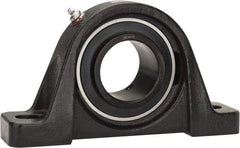 Browning - 2-3/16" ID, 8-13/16" OAL x 4-31/32" OAH Pillow Block - 6,601 Lb Static Cap, 9,752 Lb Dyn Cap, 6-15/16" Btw Mnt Hole Ctrs, 2-1/2" Base-to-Ctr Ht, Cast Iron - Industrial Tool & Supply