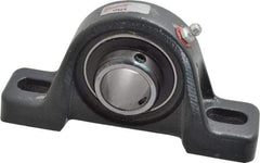Browning - 1" ID, 5-1/2" OAL x 2-13/16" OAH Pillow Block - 1,651 Lb Static Cap, 2,801 Lb Dyn Cap, 4-1/8" Btw Mnt Hole Ctrs, 1-7/16" Base-to-Ctr Ht, Cast Iron - Industrial Tool & Supply