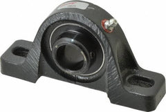 Browning - 15/16" ID, 5-1/2" OAL x 2-13/16" OAH Pillow Block - 1,651 Lb Static Cap, 2,801 Lb Dyn Cap, 4-1/8" Btw Mnt Hole Ctrs, 1-7/16" Base-to-Ctr Ht, Cast Iron - Industrial Tool & Supply