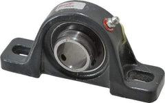 Browning - 1" ID, 5-1/2" OAL x 2-11/16" OAH Pillow Block - 1,651 Lb Static Cap, 2,801 Lb Dyn Cap, 4-1/8" Btw Mnt Hole Ctrs, 1-5/16" Base-to-Ctr Ht, Cast Iron - Industrial Tool & Supply