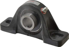 Browning - 3/4" ID, 5" OAL x 2-15/32" OAH Pillow Block - 1,444 Lb Static Cap, 2,611 Lb Dyn Cap, 3-25/32" Btw Mnt Hole Ctrs, 1-1/4" Base-to-Ctr Ht, Cast Iron - Industrial Tool & Supply