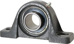 Browning - 1-1/4" ID, 6-3/16" OAL x 3-5/32" OAH Pillow Block - 2,567 Lb Static Cap, 4,381 Lb Dyn Cap, 4-5/8" Btw Mnt Hole Ctrs, 1-9/16" Base-to-Ctr Ht, Cast Iron - Industrial Tool & Supply