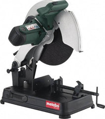 Metabo - 14" Blade Diam, 1" Arbor Hole, Miter Chop Chop & Cutoff Saw - 4,100 RPM, 110 Volts - Industrial Tool & Supply