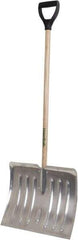 True Temper - 18 Inch Wide Blade x 15 Inch High Blade Snow Shovel - 38 Inch Long Ash Shaft Handle with Poly D-Grip - Industrial Tool & Supply