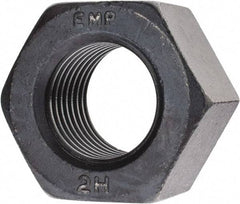 Value Collection - 2-8 UN Steel Right Hand Heavy Hex Nut - 3-1/8" Across Flats, 1-31/32" High, Uncoated, 2B Class of Fit - Industrial Tool & Supply