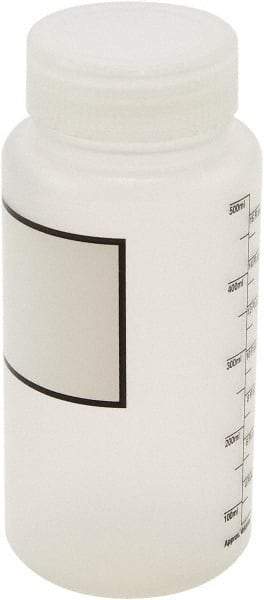 Dynalon Labware - 500 mL Wide-Mouth Bottle - Polypropylene, Translucent, 6-1/2" High x 3" Diam, 55mm Cap - Industrial Tool & Supply