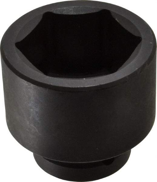 Proto - 1" Drive 63mm Impact Socket - 6 Points, 3-3/8" OAL - Industrial Tool & Supply