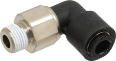 Legris - 6mm Outside Diam, 1/8 BSPT, Nylon Push-to-Connect Tube Male Swivel Elbow - 290 Max psi, Tube to Male BSPT Connection, Buna Nitrile O-Ring - Industrial Tool & Supply