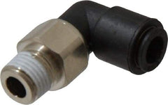 Legris - 8mm Outside Diam, 1/4 BSPT, Nylon Push-to-Connect Tube Male Swivel Elbow - 290 Max psi, Tube to Male BSPT Connection, Buna Nitrile O-Ring - Industrial Tool & Supply