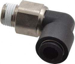 Legris - 1/4" Outside Diam, 1/8 NPT, Nylon Push-to-Connect Tube Male Swivel Elbow - 290 Max psi, Tube to Male NPT Connection, Buna Nitrile O-Ring - Industrial Tool & Supply