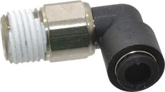 Legris - 1/4" Outside Diam, 1/4 NPT, Nylon Push-to-Connect Tube Male Swivel Elbow - 290 Max psi, Tube to Male NPT Connection, Buna Nitrile O-Ring - Industrial Tool & Supply