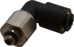 Legris - 4mm Outside Diam, M5x0.8 Metric, Nylon Push-to-Connect Tube Male Swivel Elbow - 290 Max psi, Tube to Metric Thread Connection, Buna-N O-Ring - Industrial Tool & Supply