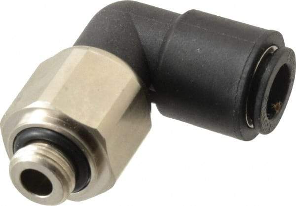 Legris - 8mm Outside Diam, 1/8 BSPP, Nylon Push-to-Connect Tube Male Swivel Elbow - 290 Max psi, Tube to Male BSPP Connection, Buna Nitrile O-Ring - Industrial Tool & Supply