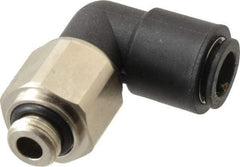 Legris - 8mm Outside Diam, 1/8 BSPP, Nylon Push-to-Connect Tube Male Swivel Elbow - 290 Max psi, Tube to Male BSPP Connection, Buna Nitrile O-Ring - Industrial Tool & Supply