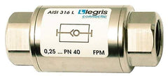 Legris - 1/8" Stainless Steel Check Valve - Unidirectional, Female BSPP x Female BSPP, 580 WOG - Industrial Tool & Supply