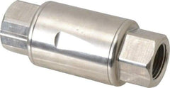 Legris - 3/8" Stainless Steel Check Valve - Unidirectional, FNPT x FNPT, 580 WOG - Industrial Tool & Supply
