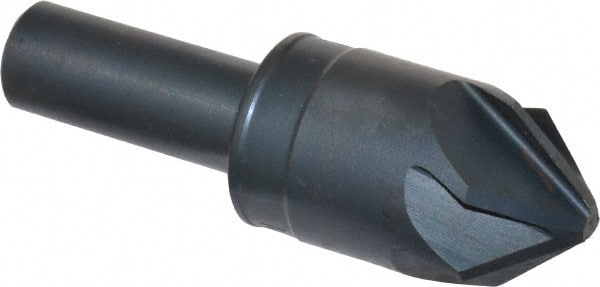 M.A. Ford - 7/8" Head Diam, 1/2" Shank Diam, 6 Flute 82° High Speed Steel Countersink - Industrial Tool & Supply