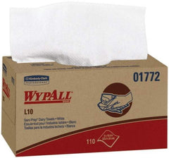 WypAll - Dry General Purpose Wipes - Pop-Up, 10-1/4" x 9" Sheet Size, White - Industrial Tool & Supply