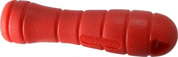 Nicholson - 4-3/4" Long, Screw On, Plastic File Handle - For Use with 10, 12 & 14" Files - Industrial Tool & Supply