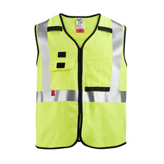 High Visibility Vests; Size: 2X/3X-Large; Color: Yellow; Closure Type: Zipper; ANSI Class: 2