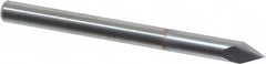 Accupro - 1/8" Diam 2 Flute Single End Solid Carbide Chamfer Mill - Industrial Tool & Supply