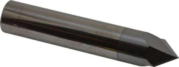 Accupro - 3/4" Diam 2 Flute Single End Solid Carbide Chamfer Mill - Industrial Tool & Supply