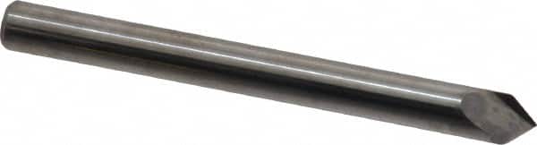 Accupro - 3/16" Diam 2 Flute Single End Solid Carbide Chamfer Mill - Industrial Tool & Supply