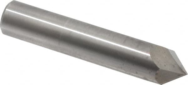 Accupro - 3/4" Diam 2 Flute Single End Solid Carbide Chamfer Mill - Industrial Tool & Supply