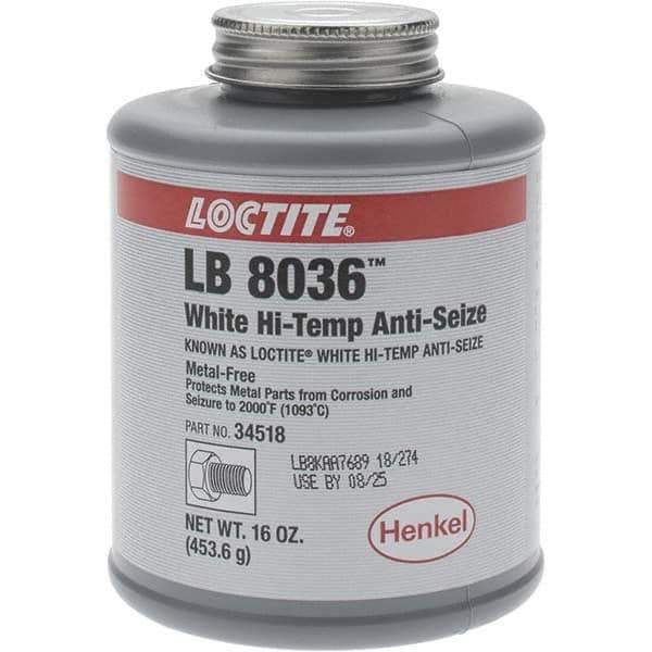 Loctite - 16 oz Brush Top High Temperature Anti-Seize Lubricant - Graphite, 2,000°F - Industrial Tool & Supply