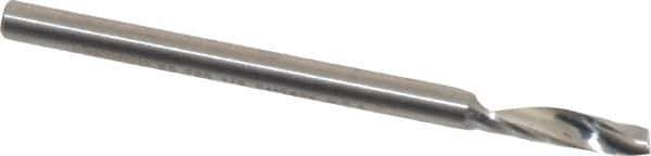 Onsrud - 1/8" Cutting Diam x 1/2" Length of Cut, 1 Flute, Upcut Spiral Router Bit - Uncoated, Right Hand Cut, Solid Carbide, 2" OAL x 1/8" Shank Diam, Single Edge, 21° Helix Angle - Industrial Tool & Supply