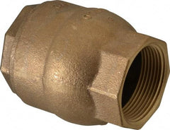 NIBCO - 1-1/2" Bronze Check Valve - Inline, FNPT x FNPT, 250 WOG - Industrial Tool & Supply