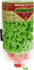 Moldex - Disposable Non-Refillable Earplug Dispenser with 33 dB Earplugs - Green Earplugs, 500 Pairs, Includes Mounting Bracket, Template & Hardware - Industrial Tool & Supply