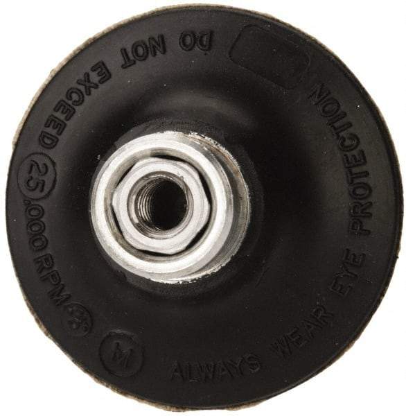 Standard Abrasives - 2" Diam Quick-Change Type R Disc Backing Pad - 1/4" Shank Diam, Medium Density, 25,000 RPM, Lockit Compatible - Industrial Tool & Supply