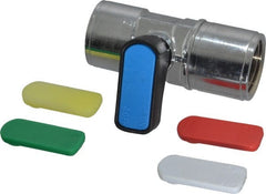 Aignep USA - 1/2" Pipe, Brass Miniature Ball Valve - Industrial Tool & Supply