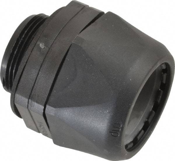 Murrplastik - 1-1/4" Trade, Nylon Compression Straight Liquidtight Conduit Connector - Noninsulated - Industrial Tool & Supply