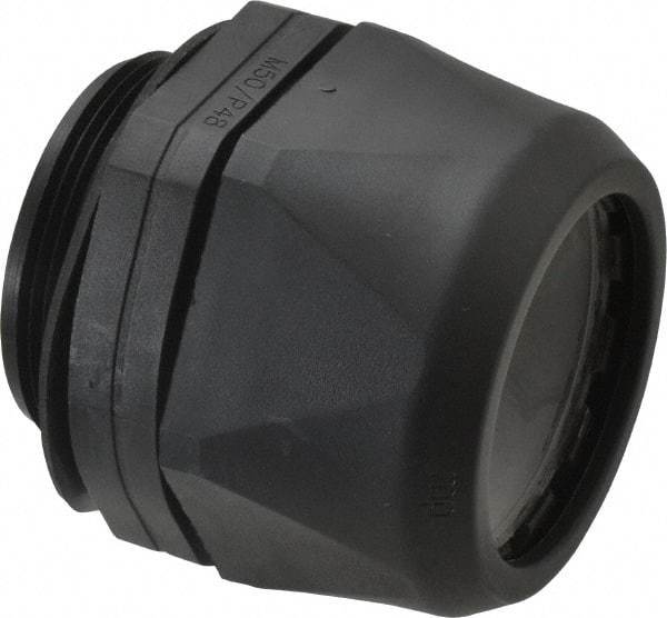 Murrplastik - 2" Trade, Nylon Compression Straight Liquidtight Conduit Connector - Noninsulated - Industrial Tool & Supply