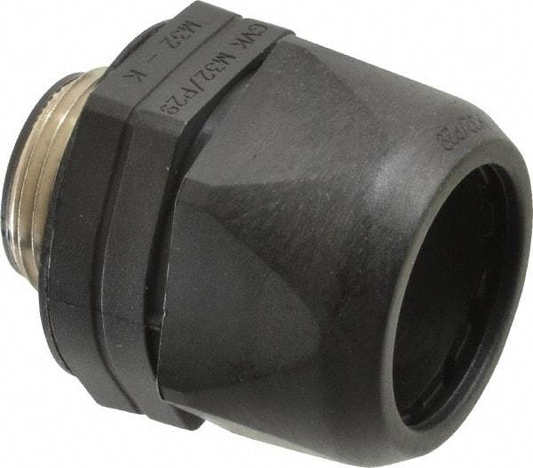 Murrplastik - 1" Trade, Nylon Compression Straight Liquidtight Conduit Connector - Noninsulated - Industrial Tool & Supply