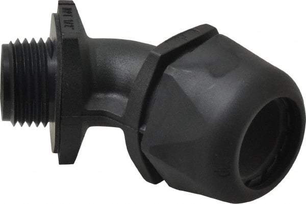 Murrplastik - 1/2" Trade, Nylon Compression Angled Liquidtight Conduit Connector - Noninsulated - Industrial Tool & Supply