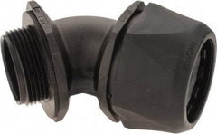 Murrplastik - 1-1/4" Trade, Nylon Compression Angled Liquidtight Conduit Connector - Noninsulated - Industrial Tool & Supply
