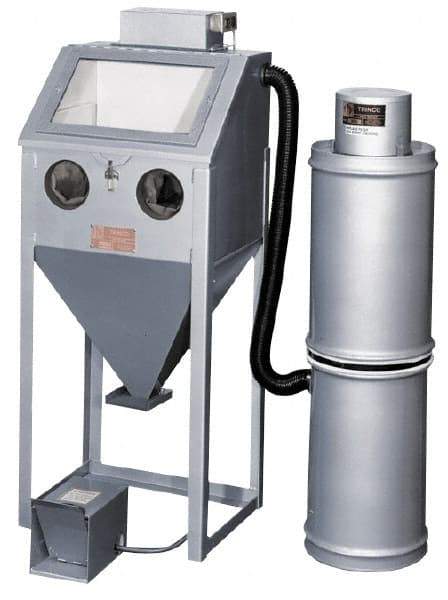 Trinco - 26" Wide x 62" High x 18" Deep Blaster with Collector - Working Dimensions 24" Wide x 23" High x 18" Deep - Industrial Tool & Supply
