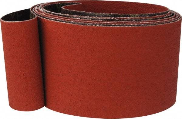 3M - 3" Wide x 132" OAL, 60 Grit, Ceramic Abrasive Belt - Ceramic, Medium, Coated, YF Weighted Cloth Backing, Wet/Dry, Series 777F - Industrial Tool & Supply