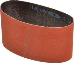 3M - 3-1/2" Wide x 15-1/2" OAL, 100 Grit, Ceramic Abrasive Belt - Ceramic, Fine, Coated, Y Weighted Cloth Backing, Wet/Dry, Series 777F - Industrial Tool & Supply