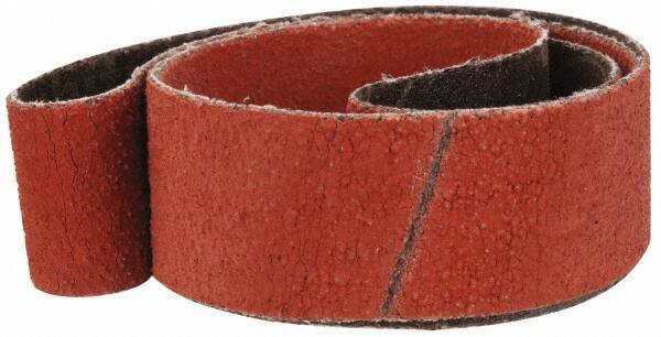 3M - 1" Wide x 30" OAL, 60 Grit, Ceramic Abrasive Belt - Ceramic, Medium, Coated, YF Weighted Cloth Backing, Wet/Dry, Series 777F - Industrial Tool & Supply