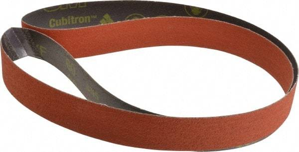 3M - 1-1/2" Wide x 60" OAL, 60 Grit, Ceramic Abrasive Belt - Ceramic, Medium, Coated, YF Weighted Cloth Backing, Wet/Dry, Series 777F - Industrial Tool & Supply
