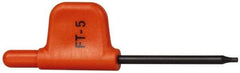 Kennametal - T5 Torx Drive, Flag Handle Driver for Indexable Boring Bars - Compatible with Insert Screws - Industrial Tool & Supply