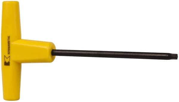 Kennametal - T25 Torx Drive, T Handle Driver for Indexable Slotting Cutter - Compatible with Cartridge Screws - Industrial Tool & Supply