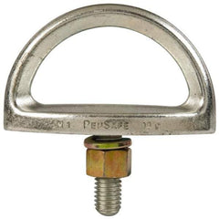 Miller - 1-1/4" Eye Length, Fixed D-Bolt Anchor - Steel - Industrial Tool & Supply
