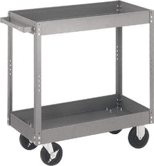 Quantum Storage - 500 Lb Capacity, 30" Wide x 16" Long x 32" High Standard Utility Cart - 3 Shelf, Steel - Industrial Tool & Supply