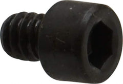 Made in USA - #10-24 UNC Hex Socket Drive, Socket Cap Screw - Alloy Steel, Black Oxide Finish, Fully Threaded, 1/4" Length Under Head - Industrial Tool & Supply